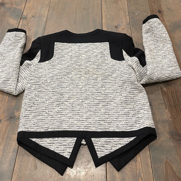 ICB New York Women’s Long Sleeve Full Zipper Black & White Lined Blazer Jacket 4 - Picture 9 of 10